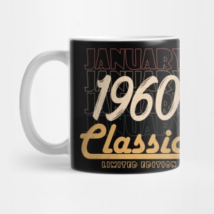 january 1960 birthday Mug